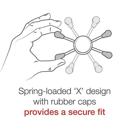 Duży uchwyt na telefon RAM® X-Grip® z podstawą kierownicy RAM® Tough-Strap™