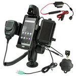 Podwójne mocowanie kulowe RAM® dla Sonim XP10 z zestawem głośników i okablowania