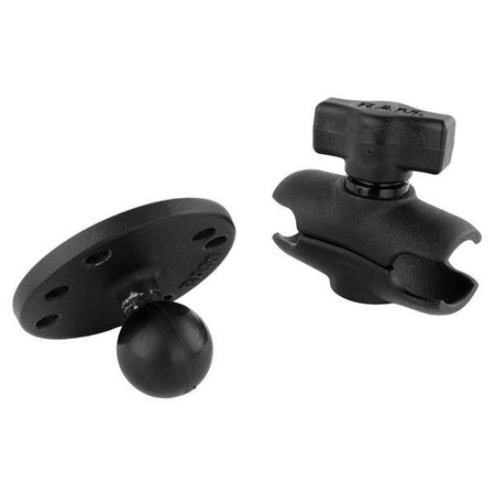 RAM® Double Socket Arm with Round Plate - B Size Short