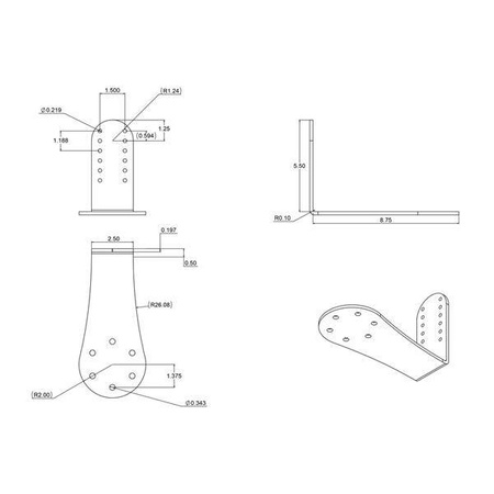 RAM® Keyboard Adapter Plate for Symbol 5090