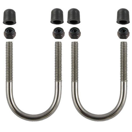 Zestaw śrub U-bolt RAM® ze stali nierdzewnej do szyn od 1" do 1,25"