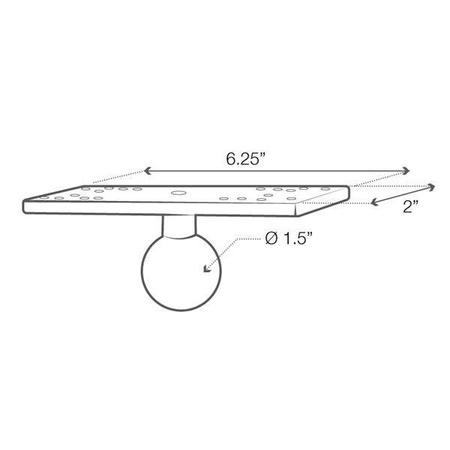 RAM® Universal Marine Electronic Ball - C Size