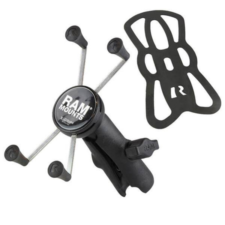 Duży uchwyt na telefon RAM® X-Grip® z kompozytowym ramieniem z podwójnym gniazdem
