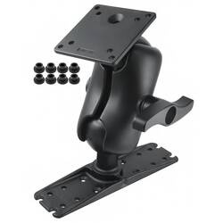 RAM® Ball Mount with 100x100mm VESA Plate & Large Electronics Plate