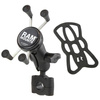 RAM® X-Grip® Phone Mount with RAM® Torque™ Medium Rail Base - Short