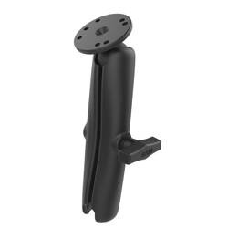 RAM® Double Socket Arm with Round Ball Plate - C Size Long