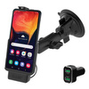 Zasilany uchwyt z przyssawką RAM® do telefonu Samsung XCover Pro z ładowarką