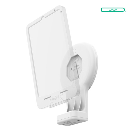 GDS® Uni-Conn™ Wall Dock with Magnetic Receiver & PoE - Gray