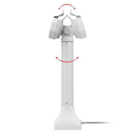 GDS® Uni-Conn™ zasilana 14" stacja dokująca na cokole z PoE - szara