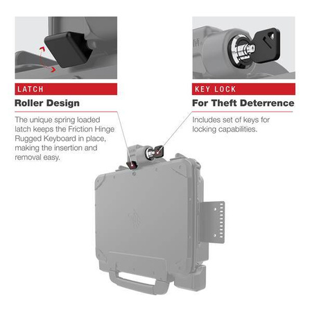 Zasilana stacja dokująca RAM® dla tabletu Zebra ET8x 2 w 1