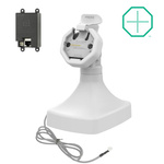 GDS® Uni-Conn™ Powered Tilt & Swivel Dock with PoE - Gray