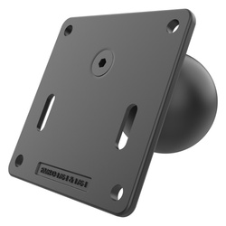 Płytka RAM® 75x75mm VESA z kulką i wzmocnionym stalowym słupkiem