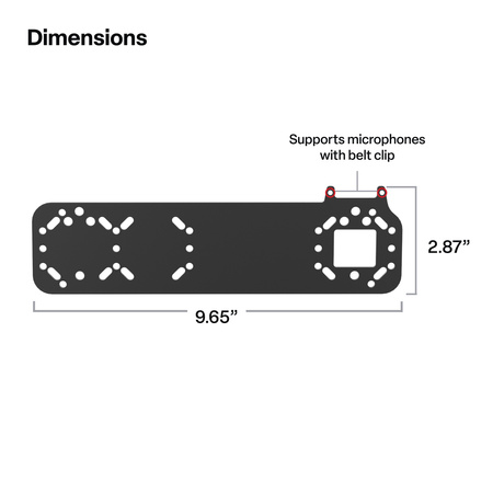 Standardowy adapter uchwytu RAM® do zdalnych mikrofonów głośnikowych PTT