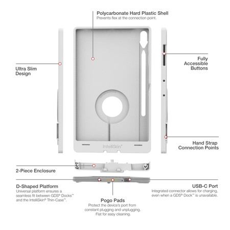 IntelliSkin® Thin-Case™ for Samsung Tab S10+, S9+ & S9 FE+ - Gray