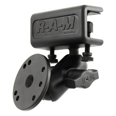 RAM® Glare Shield Clamp Double Ball Mount z okrągłą płytką