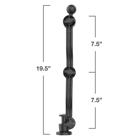 RAM® Composite Drill-Down Double Ratchet Arm with Ball