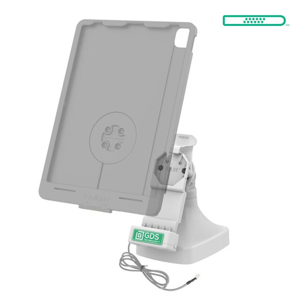 GDS® Uni-Conn™ uchylno-obrotowa stacja dokująca z PoE - szara