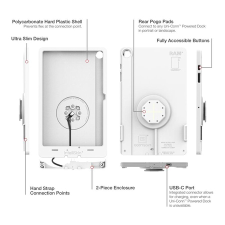 IntelliSkin® Thin-Case™ dla Samsung Tab A9+ (tylne poduszki Pogo) - Szary