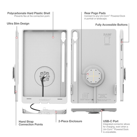 IntelliSkin® Thin-Case™ do tabletów Tab S10+, S9+ i S9 FE+ (tylne nakładki) - szary