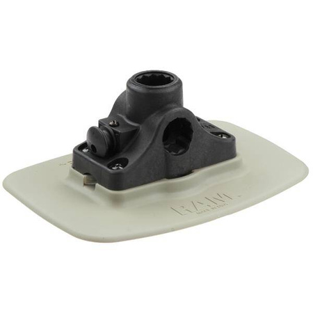 Szara baza samoprzylepna RAM® Bond-A-Base™ z uchwytem RAM ROD® Post/Spline