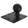 RAM® 100x100mm VESA Plate with Ball - D Size No Spacers