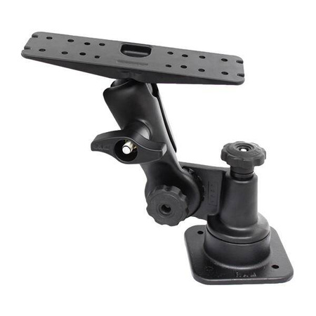 Uchwyt poziomy RAM® Ratchet™ z dużą płytką elektroniki