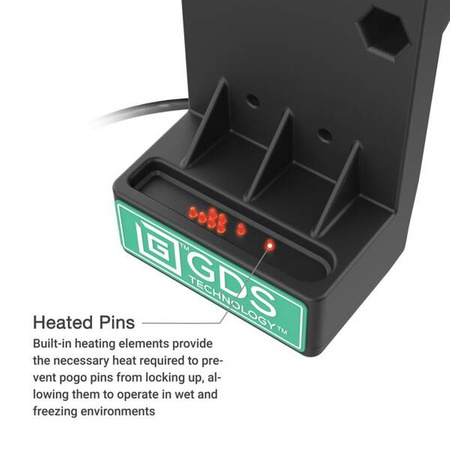 GDS® Uni-Conn™ Locking Spring Loaded Power + USB-A Dock - Heated Pins