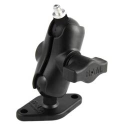 Podwójne mocowanie kulowe RAM® z płytką diamentową i trzpieniem 1/4"-20 - krótkie