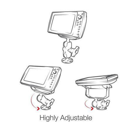 Uchwyt kulowy RAM® Drill-Down do Humminbird Helix 8-10 i Solix 10