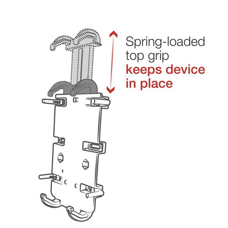 Uchwyt na telefon RAM® Quick-Grip™ XL z podstawą kierownicy RAM® Tough-Strap™