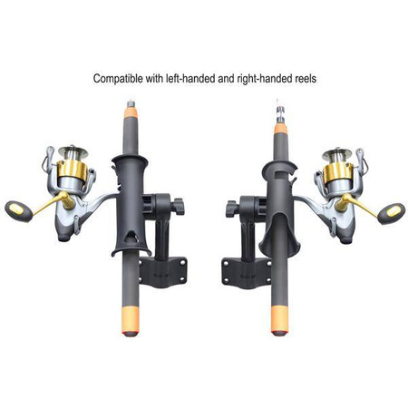 Uchwyt na wędkę RAM® Tube Jr.™ z podstawą grodziową - słupek 4"