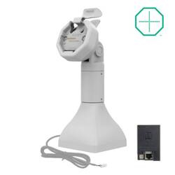 GDS® Uni-Conn™ zasilana 7" stacja dokująca na cokole z PoE - szara