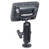 RAM® Composite Double Ball Mount dla Lowrance Elite-5, Mark-5 + More