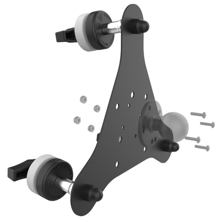 RAM® Tough-Mag™ 48MM 3-punktowa obrotowa magnetyczna podstawa montażowa