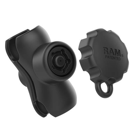 Podwójne ramię gniazda RAM® z 5-stykowym pokrętłem zabezpieczającym RAM® Pin-Lock™ - rozmiar C