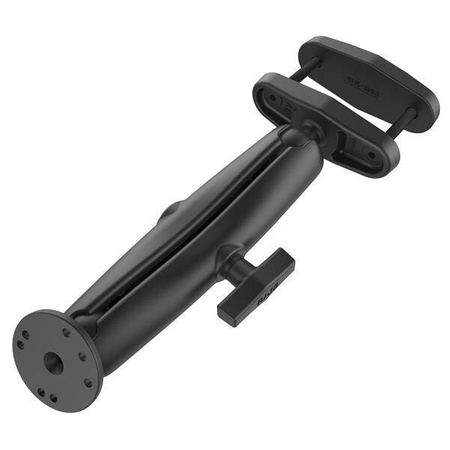 RAM® 3" kwadratowe mocowanie słupka z okrągłą płytką AMPS - długie ramię