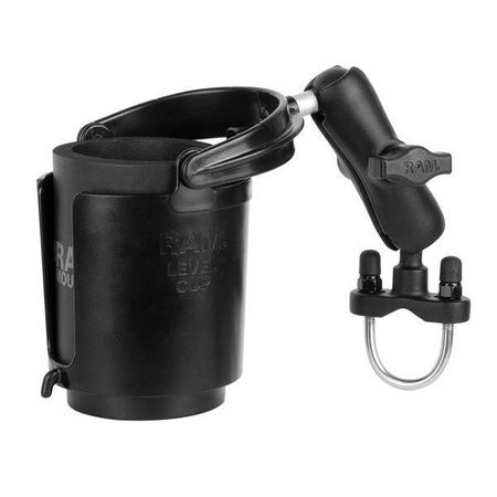 RAM® Level Cup 16oz Drink Holder with U-Bolt Base - 1" - 1.25" Rails