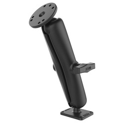 RAM® Double Ball Mount with Round & Rectangular Plates - Long