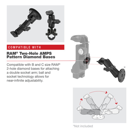 Uchwyt RAM® Key-Locking Form-Fit dla Zebra TC73 i TC78