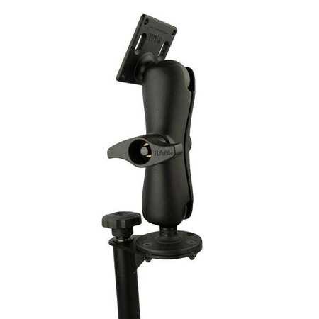 RAM® 8" Upper Flange Pole with D Size 75x75mm VESA Mount