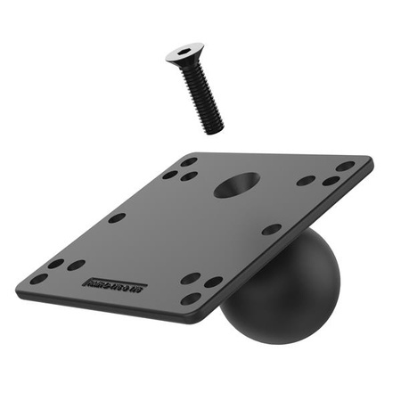 RAM® Wzmocniona stalowa płytka VESA 100x100mm z kulką - rozmiar D