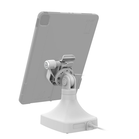 GDS® Uni-Conn™ Zasilana stacja dokująca uchylno-obrotowa z PoE - szara