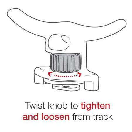 RAM® Tough-Cleat™ kotwica do wiązania z adapterem szyny