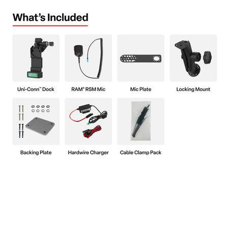 GDS® Uni-Conn™ Locking PTT Remote Speaker Mic Bundle for ESChat & Zello