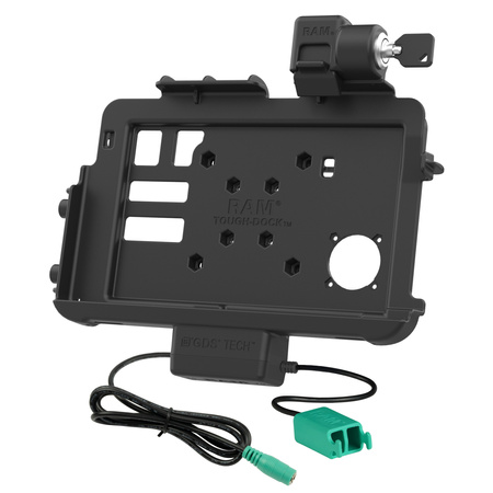 Locking RAM® Thin-Dock™ + Dual USB for Zebra ET401 10"