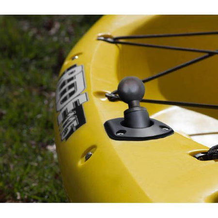 Podstawa kulowa RAM® z adapterem klina rury spłukującej - rozmiar C