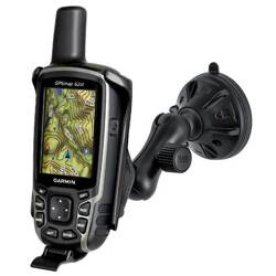 Niskoprofilowy uchwyt z przyssawką RAM® Twist-Lock™ do urządzenia Garmin Astro 320 i innych