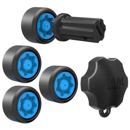 Zestaw zabezpieczający RAM® Pin-Lock™ do podwójnych wahaczy i wsporników gimbala