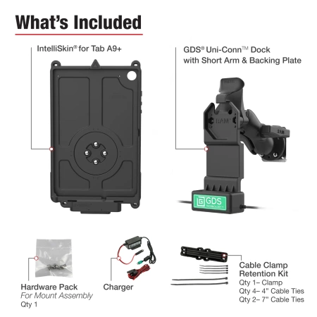 GDS® Uni-Conn™ Vehicle Bundle + Single USB-C for Samsung Tab A9+