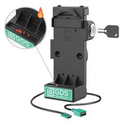 GDS® Uni-Conn™ z blokadą sprężynową, zasilanie + stacja dokująca USB-A - podgrzewane styki